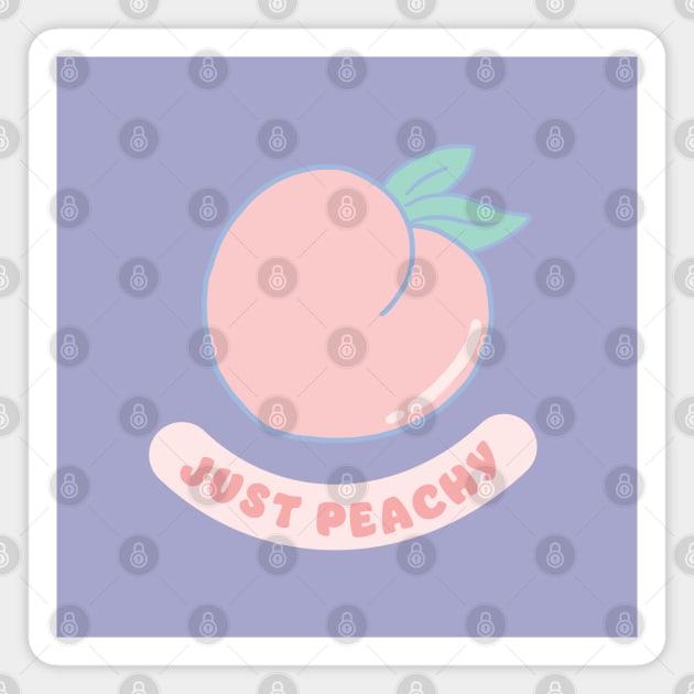 Just Peachy Magnet by awesomesaucebysandy